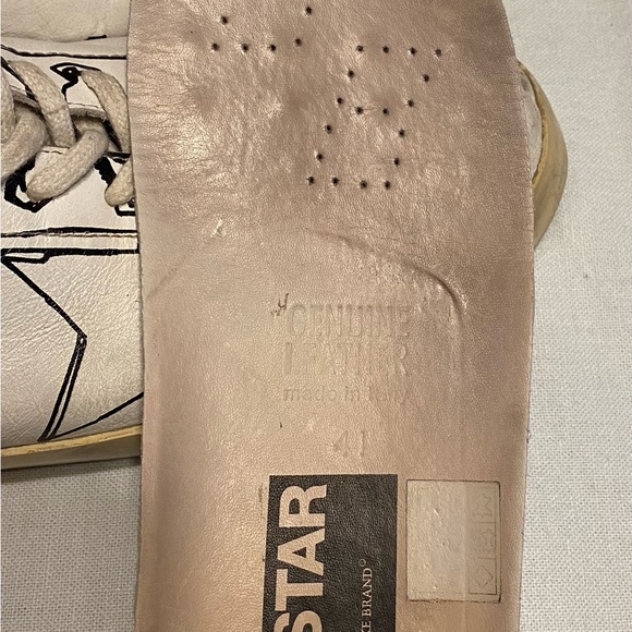 Golden Goose White Graphics Print Superstar sneakers - Picture 6 of 7